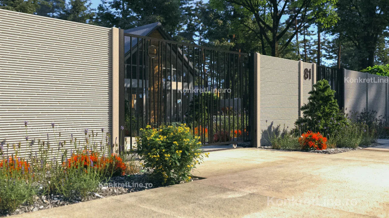 Gard prefabricat din beton