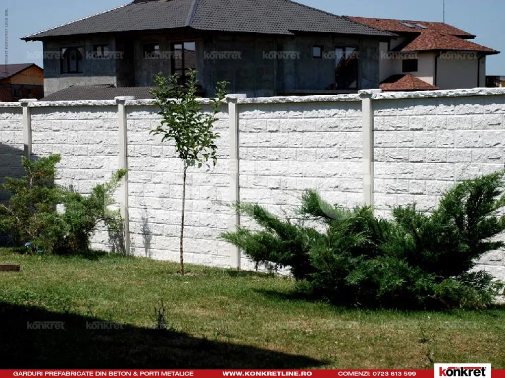 YorkStone — gard prefabricat Konkret Line