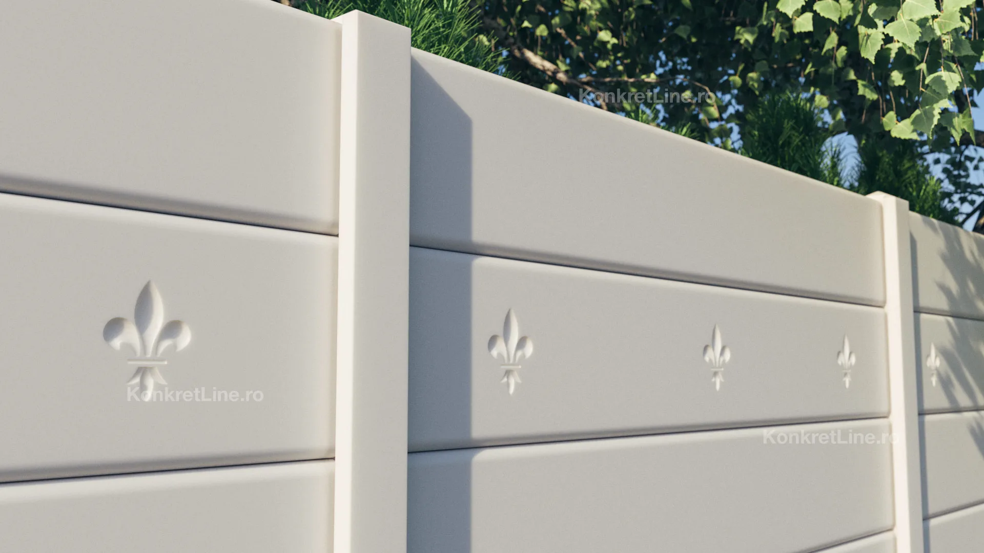 3 Fleur-de-lis (KV402) — gard prefabricat Konkret Line