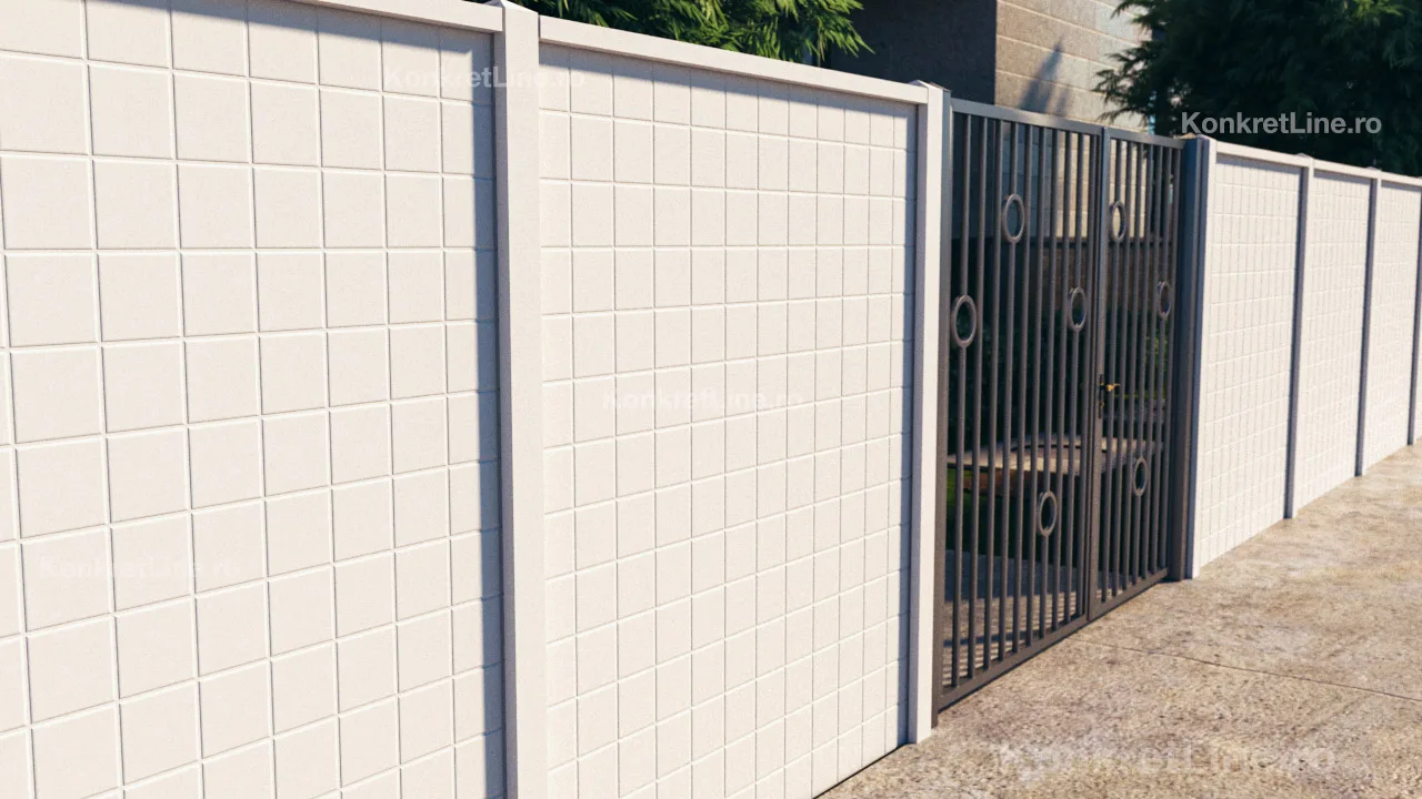 Gard Prefabricat — gard prefabricat Konkret Line