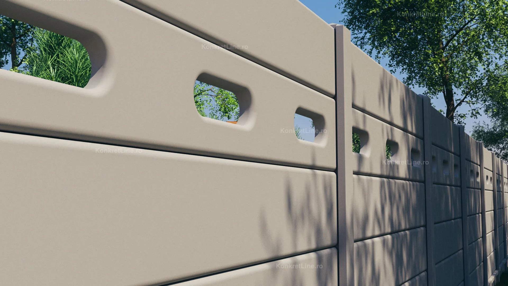 Visio (KV201) — gard prefabricat Konkret Line