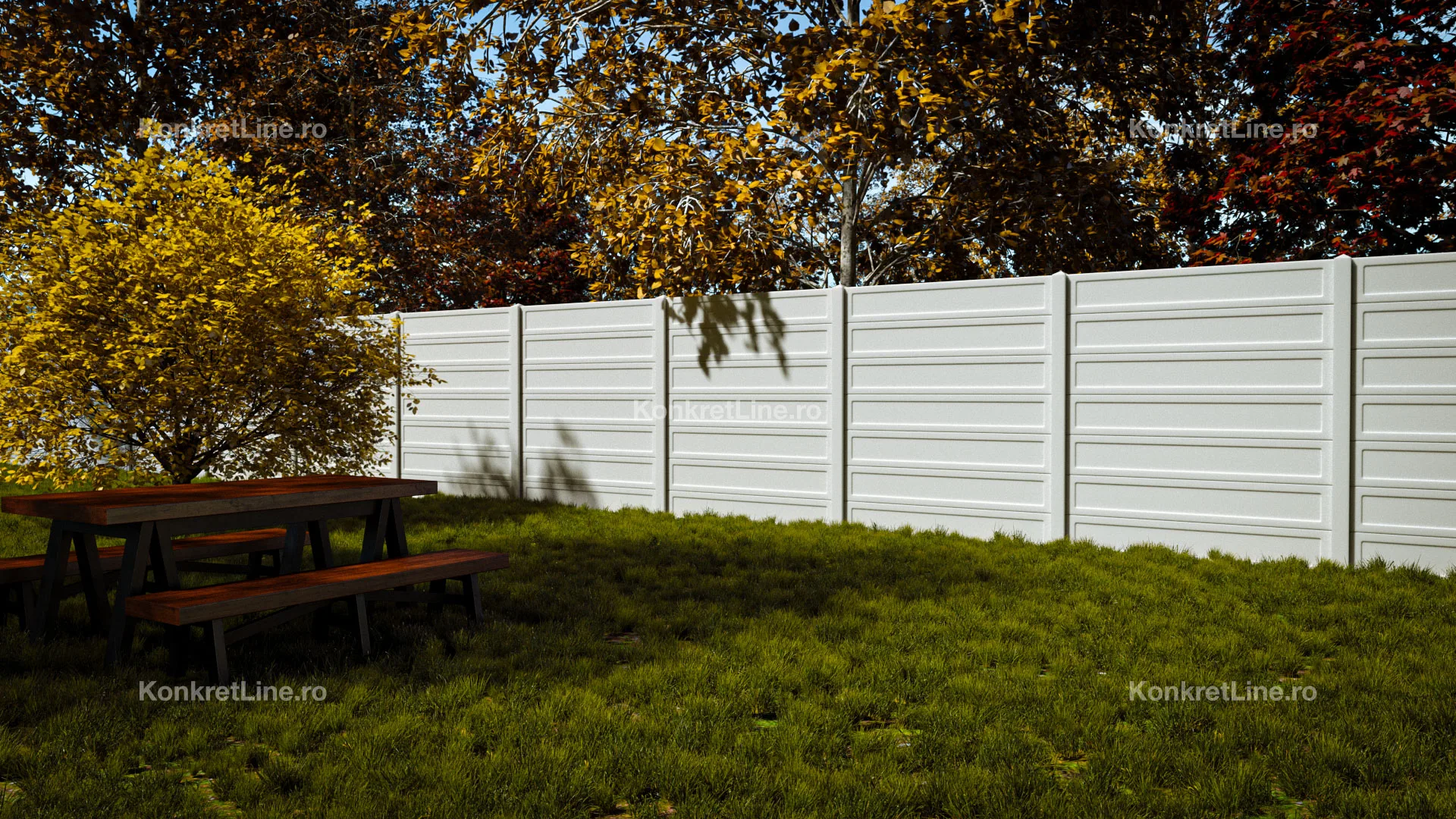 Grande — gard prefabricat Konkret Line
