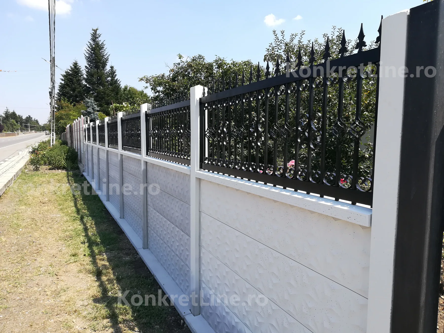 Flower — gard prefabricat Konkret Line