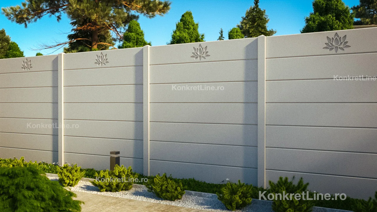 Lotus — gard prefabricat Konkret Line