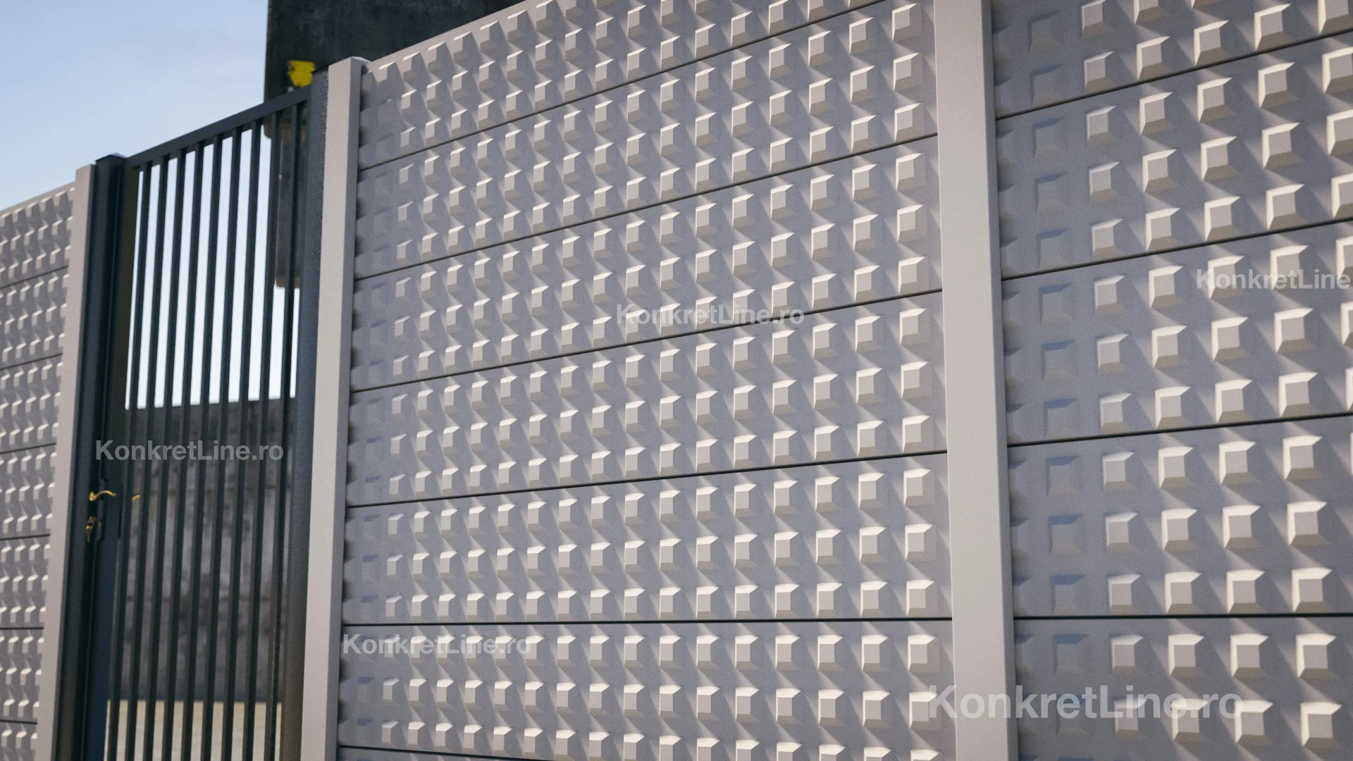 DFence — gard prefabricat Konkret Line