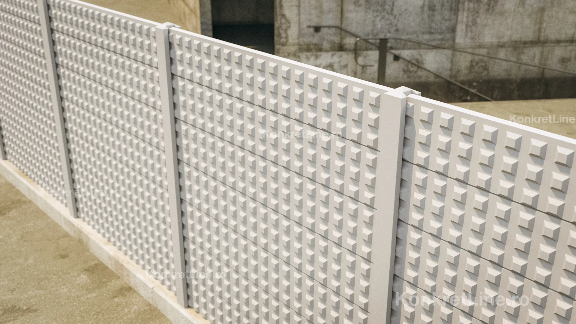DFence — gard prefabricat Konkret Line