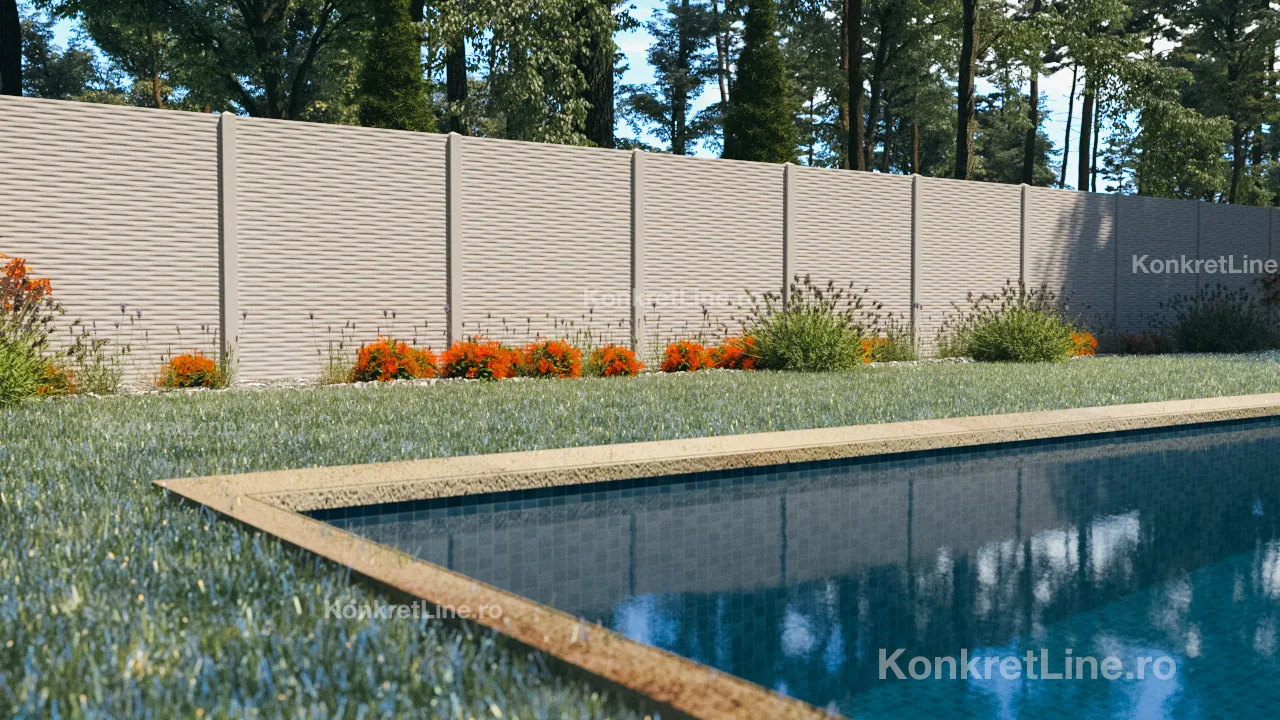 Ocean — gard prefabricat Konkret Line