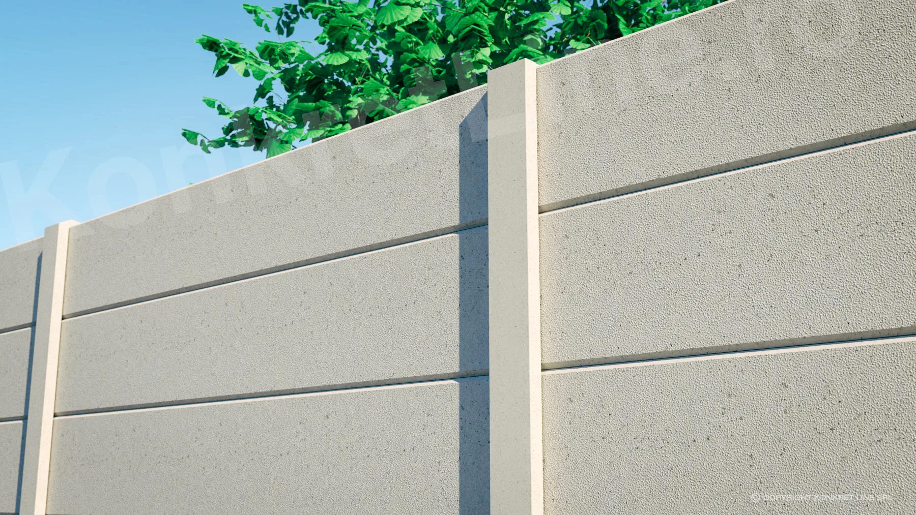 Stucco — gard prefabricat Konkret Line