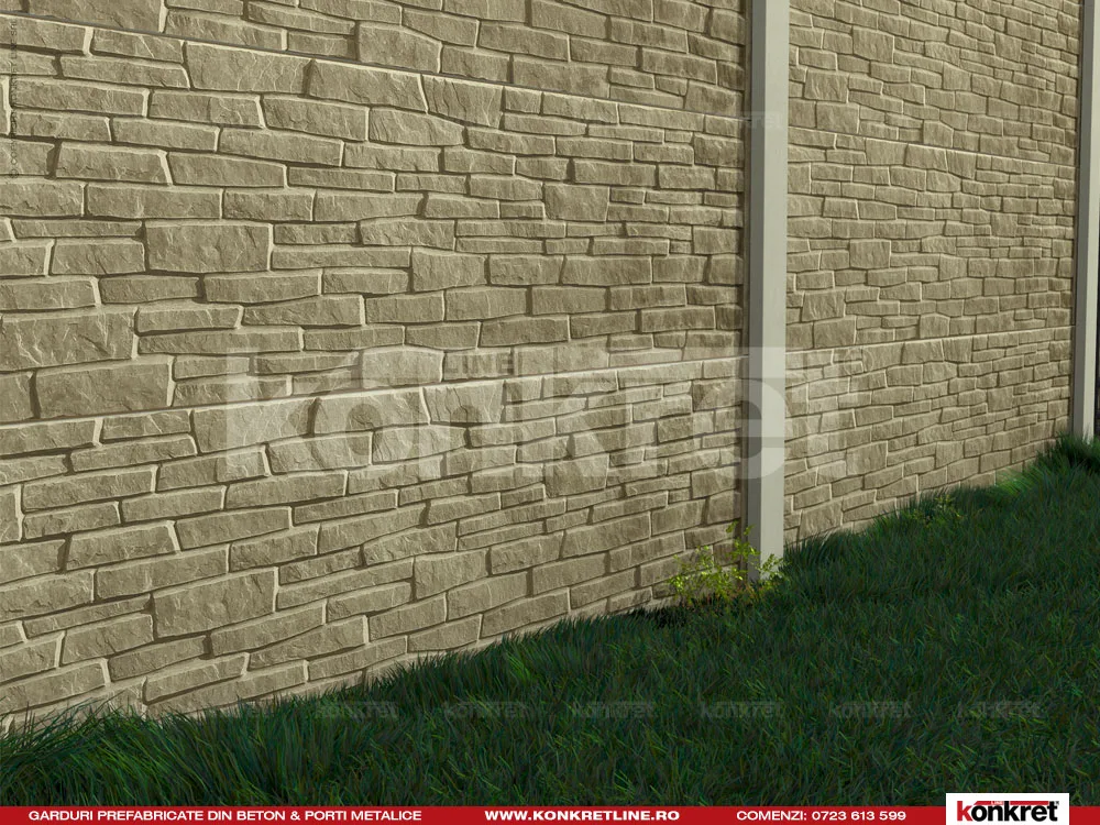Piatră Spartă — gard prefabricat Konkret Line