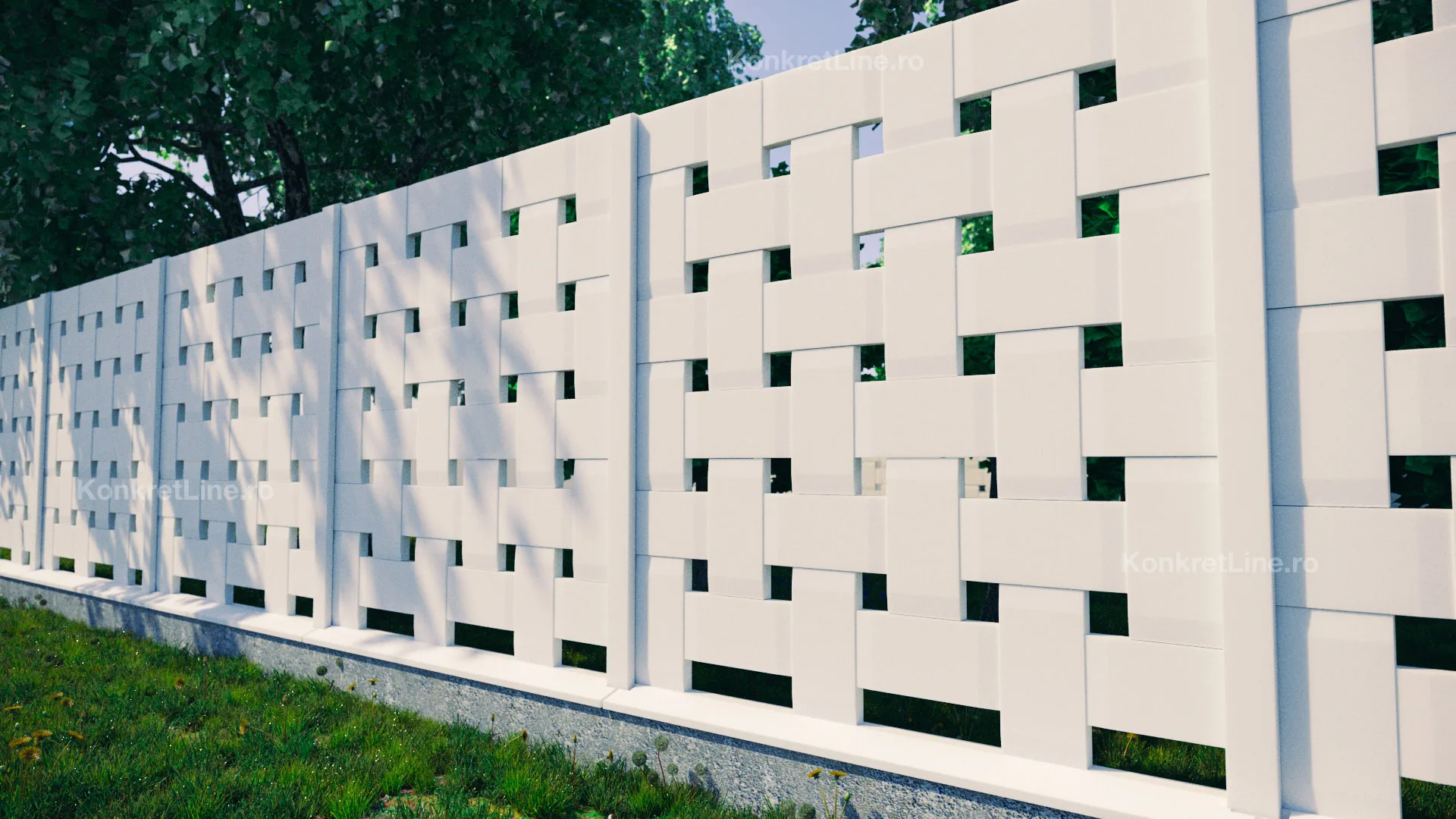 Space KV500 — gard prefabricat Konkret Line