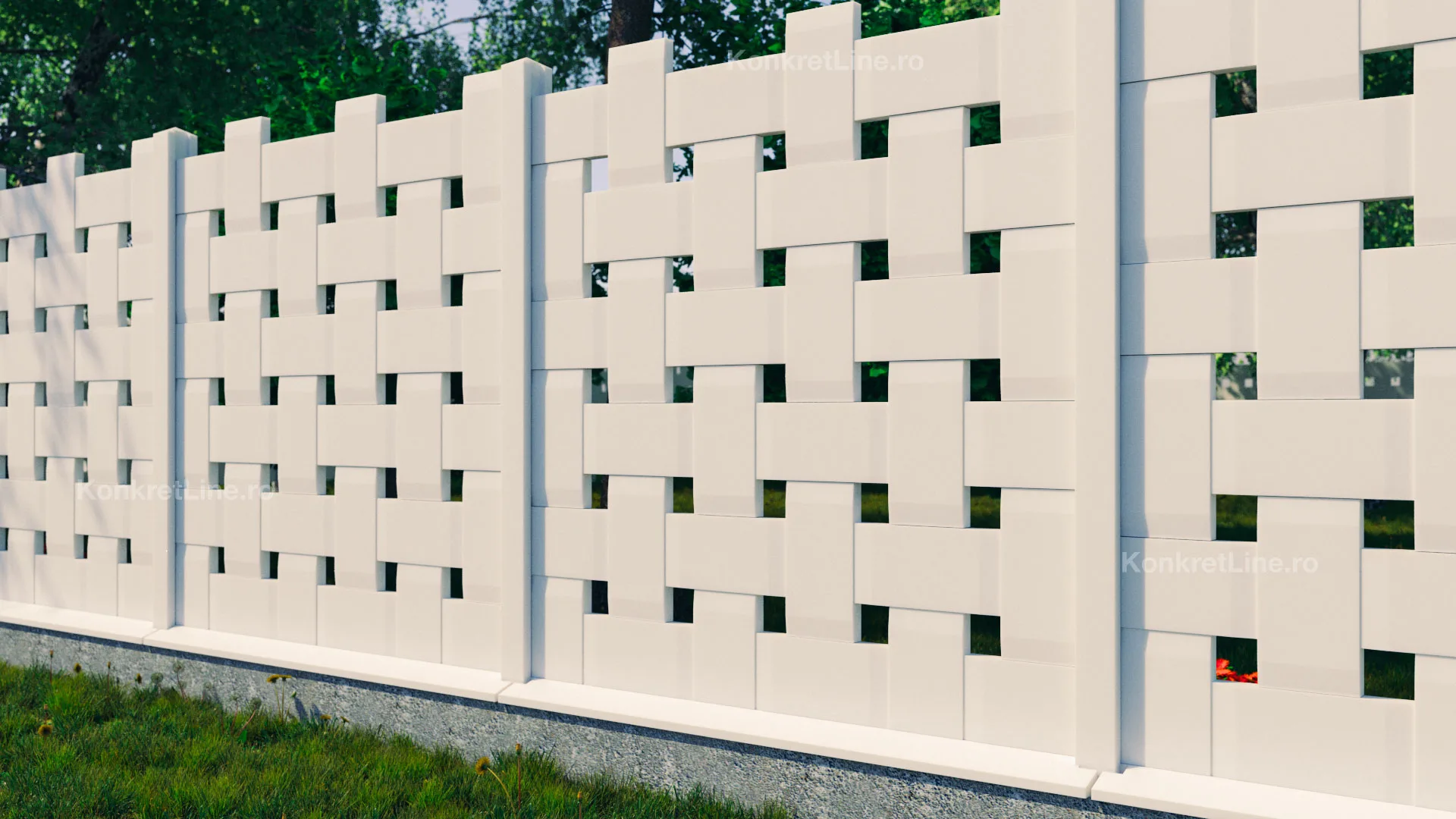 Space KV500 — gard prefabricat Konkret Line