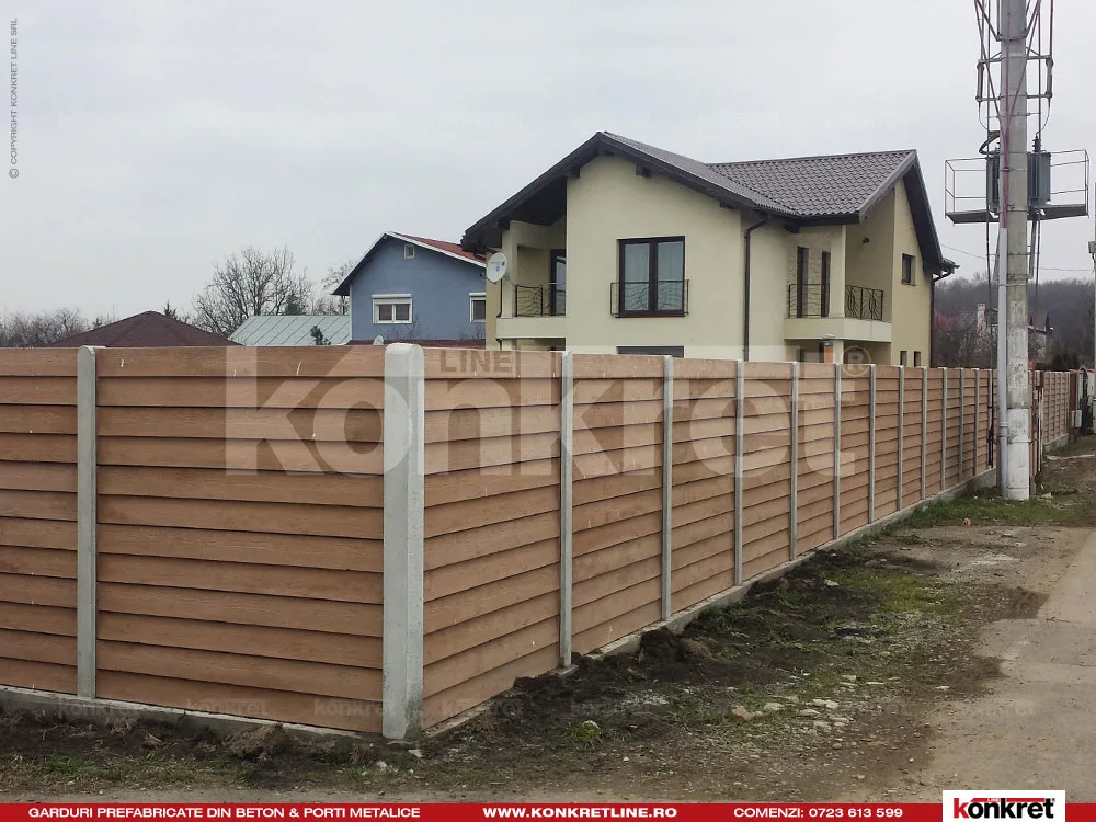 Timberlap — gard prefabricat Konkret Line