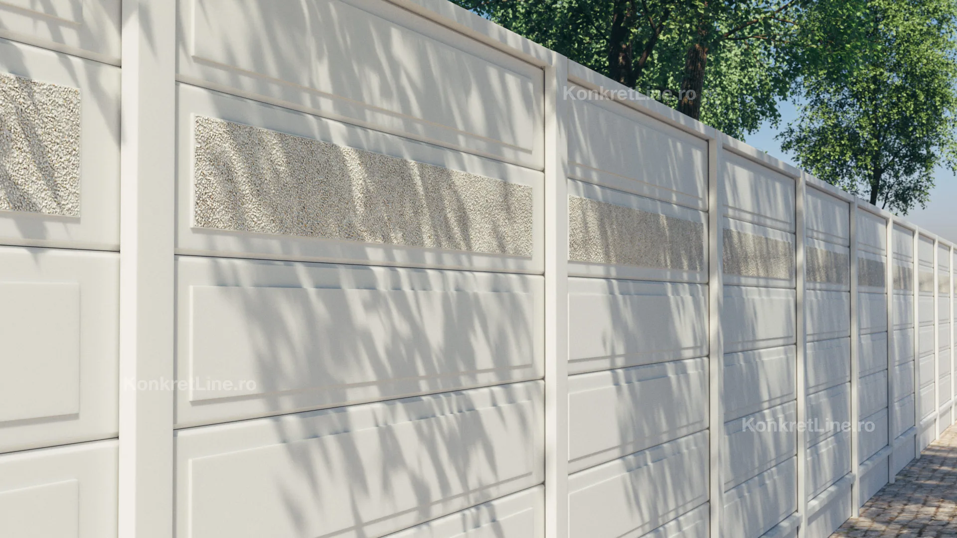 NovaTerra — gard prefabricat Konkret Line