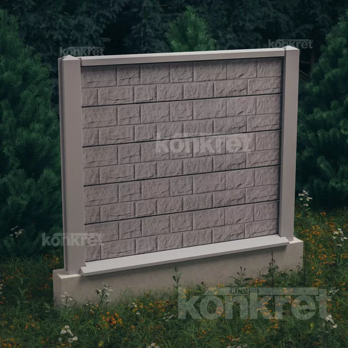 Gard beton Yorkstone Față Dublă KT201