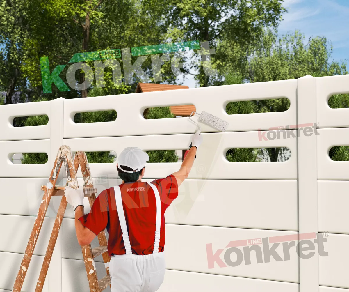 Tratament pentru gardurile prefabricate din beton